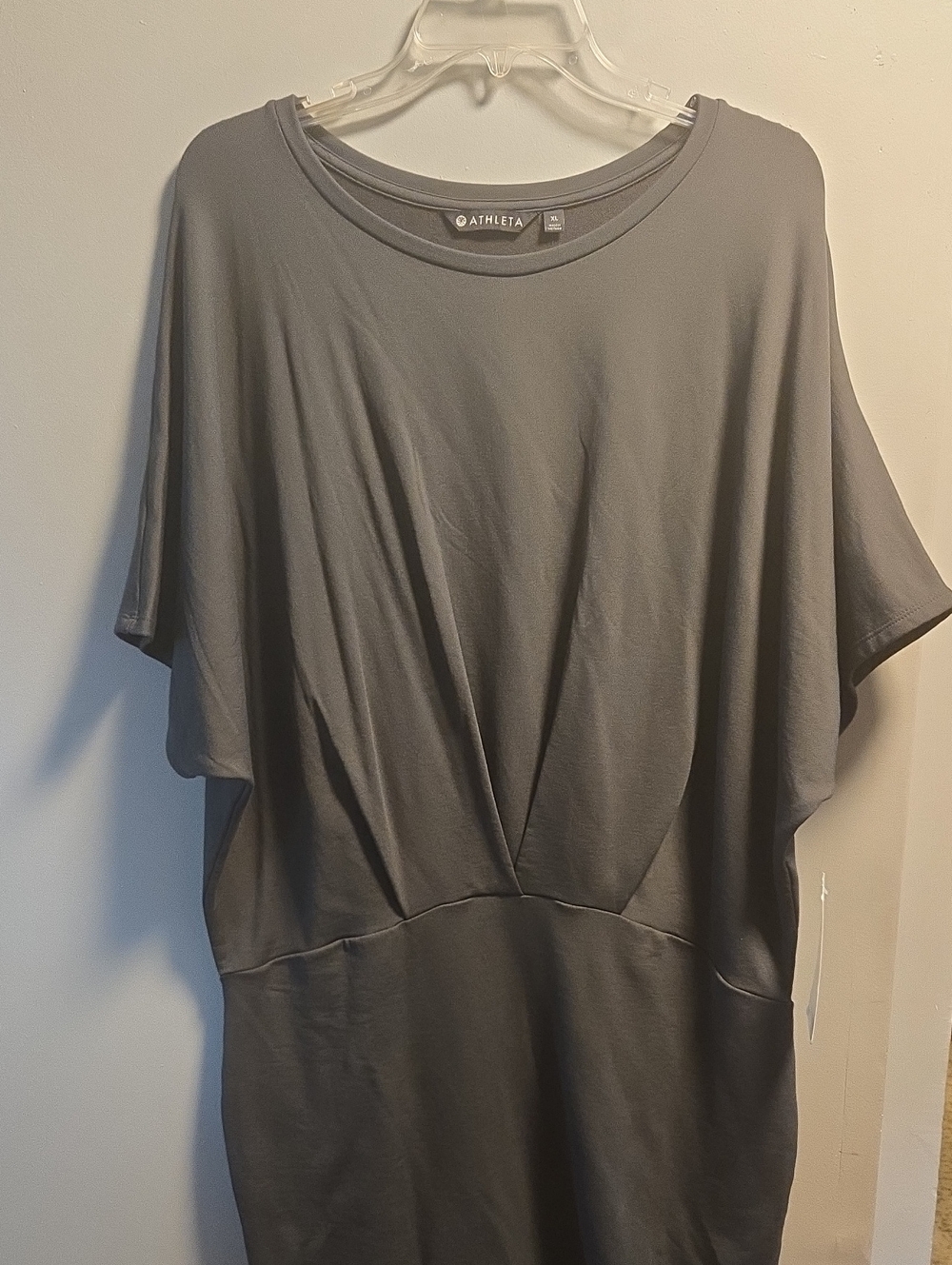 Athleta Charcoal Gray Dolman Tunic Top